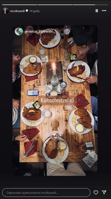 Ukochana Nicoli Zalewskiego jest z nim w Hamburgu i wspiera go przed meczem
