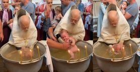 Duchowny postanowił na siłę ochrzcić spanikowane dziecko
