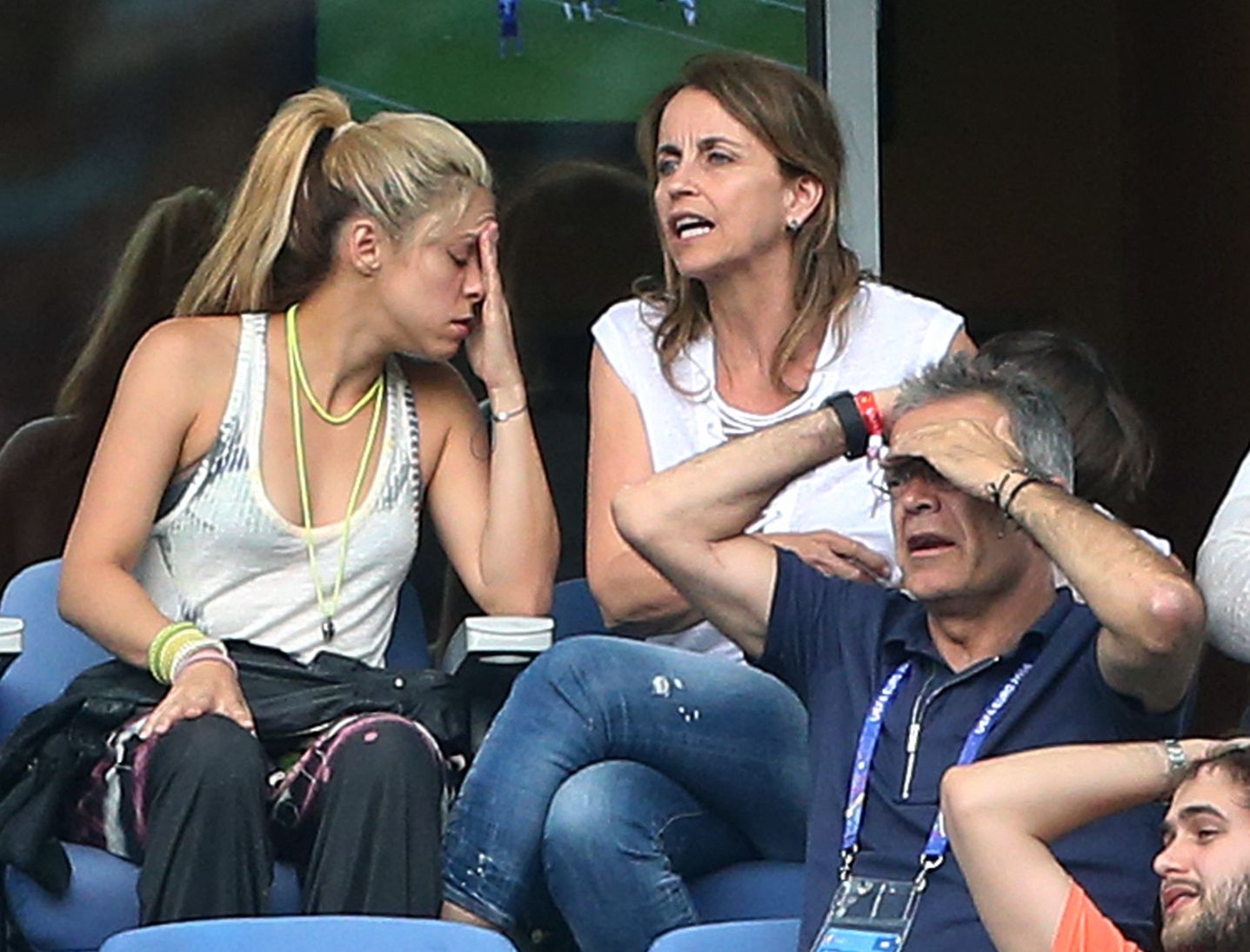 Shakira z rodzicami Gerarda Pique