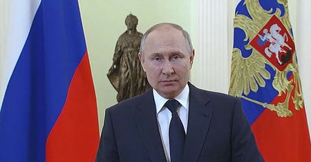 Putin w propagandowym wystąpieniu. Mówił o "zdrajcach i piątej kolumnie"
