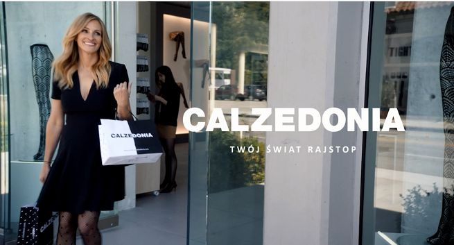 Julia Roberts w zakupowym szale w reklamie Calzedonii (wideo)