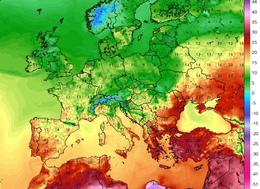 Pogoda na weekend majowy. Prognozowane temperatury w południe 3 maja