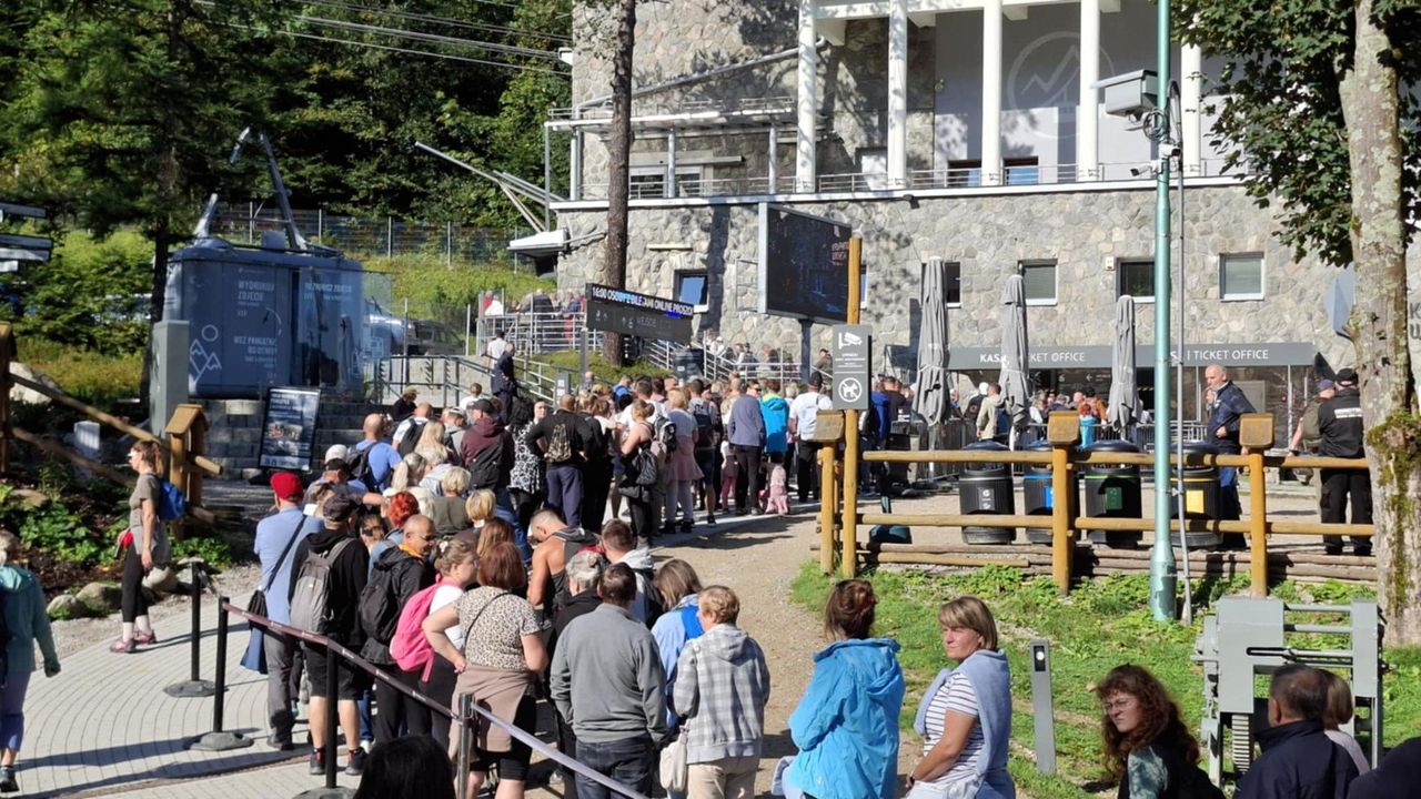 Tatry: Tłumy jak w czasie długiego weekendu sierpniowego. "Weekend zapowiada się tłoczny"
