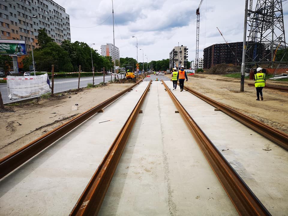 Wrocław. Pierwsze tory na ul. Popowickiej. Tramwaje pojadą tam w 2022 roku