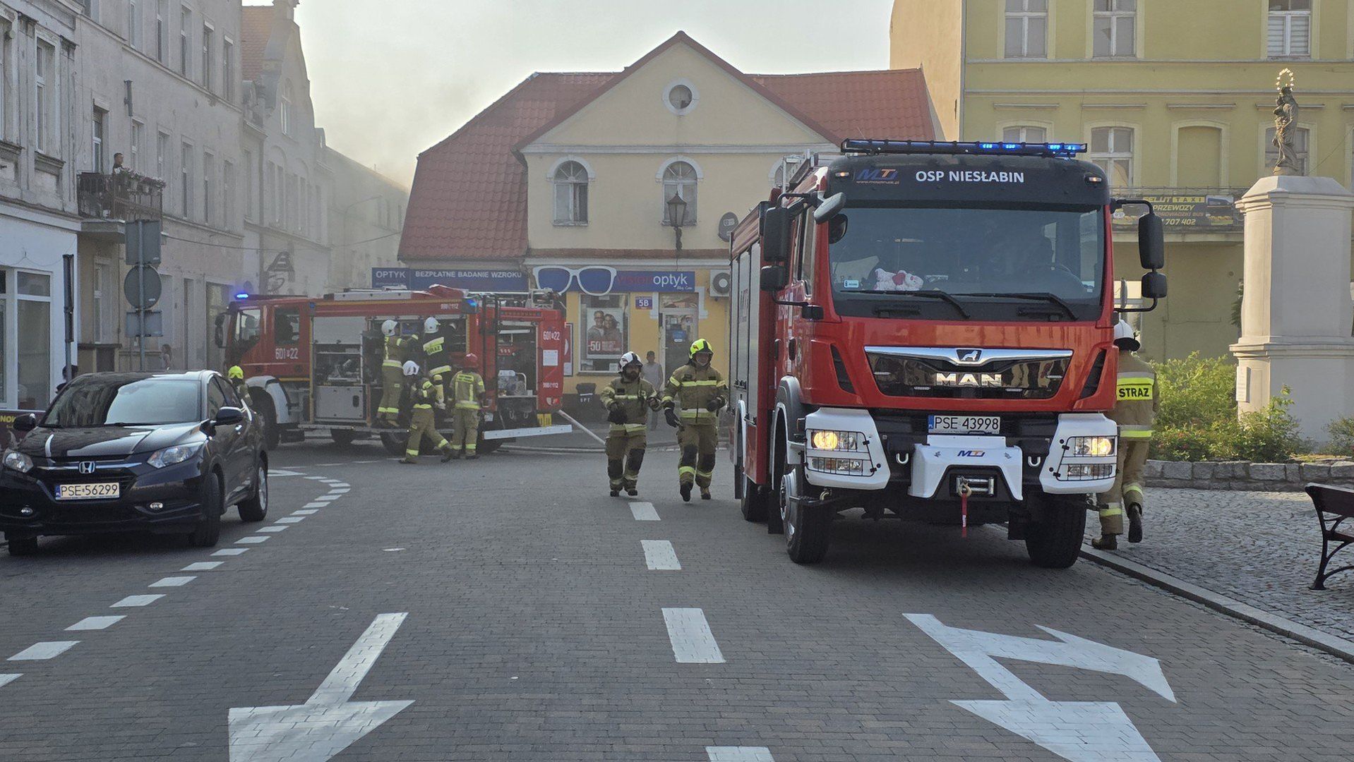Do pożaru doszło w jednej z kamienic przy Placu 20 Października w Śremie. Zdjęcie ilustracyjne.
