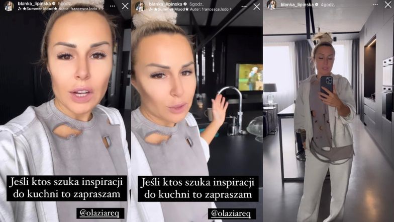 Blanka Lipińska chwali się kuchnią 