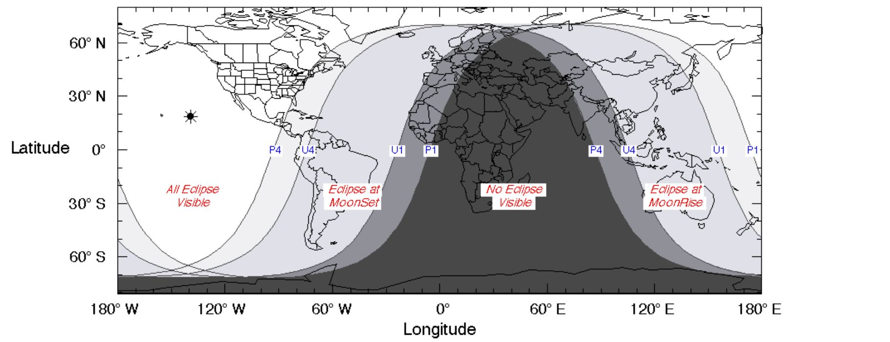 Skąd można obserwować zaćmienie Księżyca?