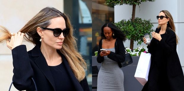 Procesująca się z Bradem Pittem Angelina Jolie paraduje po mieście w towarzystwie 19-letniej córki i torebki wartej majątek (FOTO)