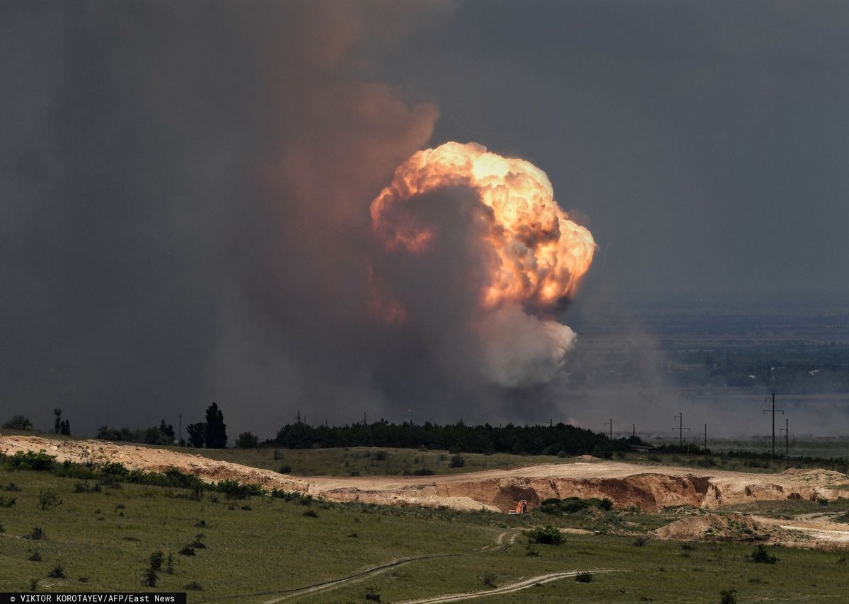 Eksplozja w składzie amunicji na Krymie w 2023 roku