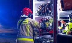 Potężny pożar w stajni na Mazowszu. Spłonęło kilkanaście koni