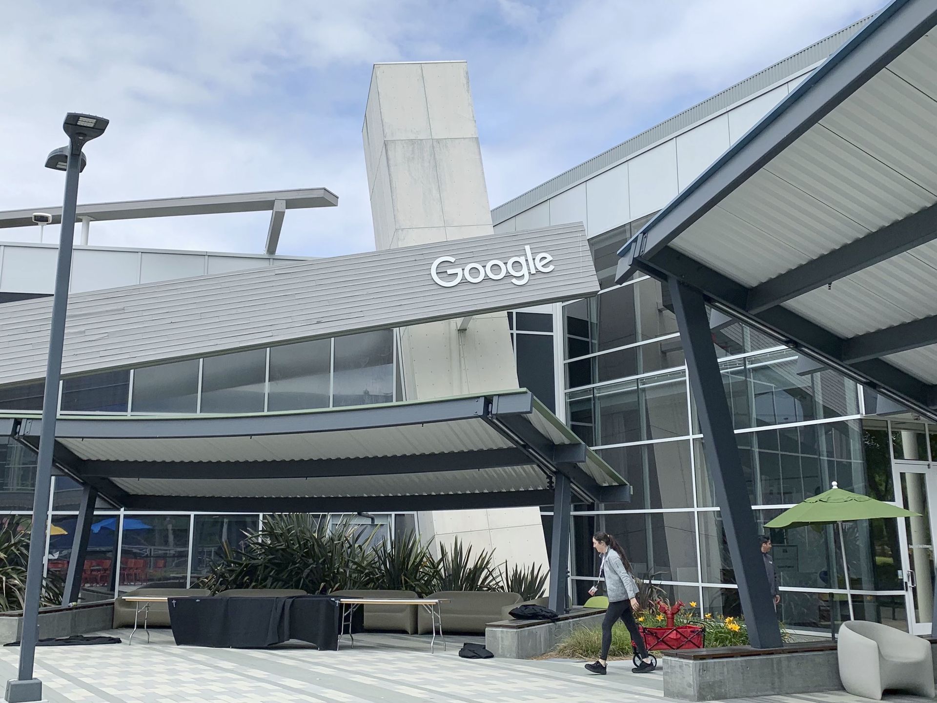 Photo taken in May 2019 shows Google LLC's headquarters in Mountain View, California. (Photo by Kyodo News via Getty Images)