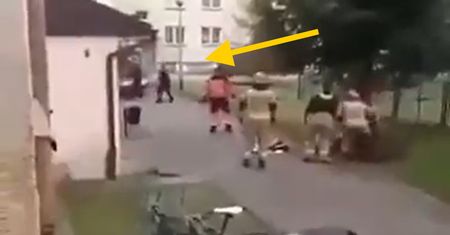 Wideo z interwencji policji w Sanoku. Słychać osiem strzałów