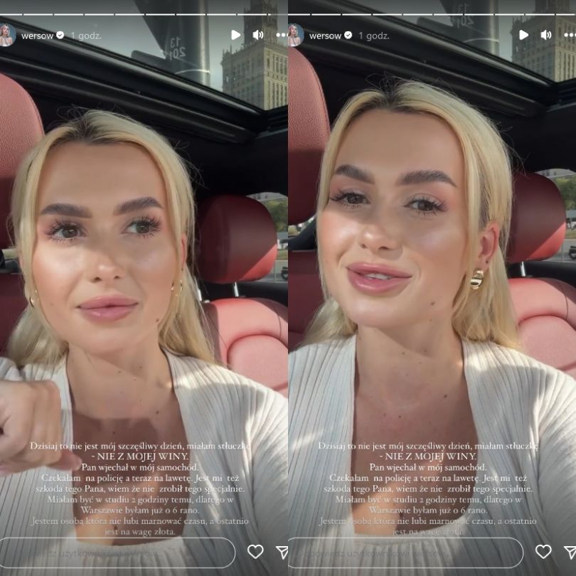 Wersow miała stłuczkę w Warszawie