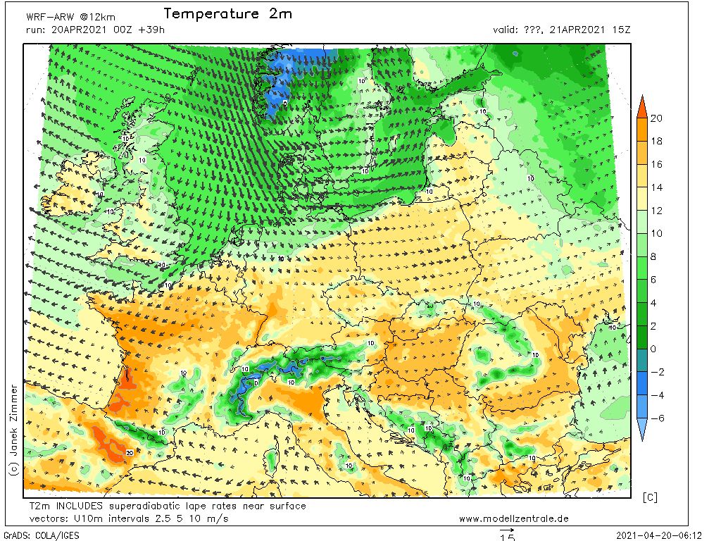 Pogoda. Prognoza temperatury na środę