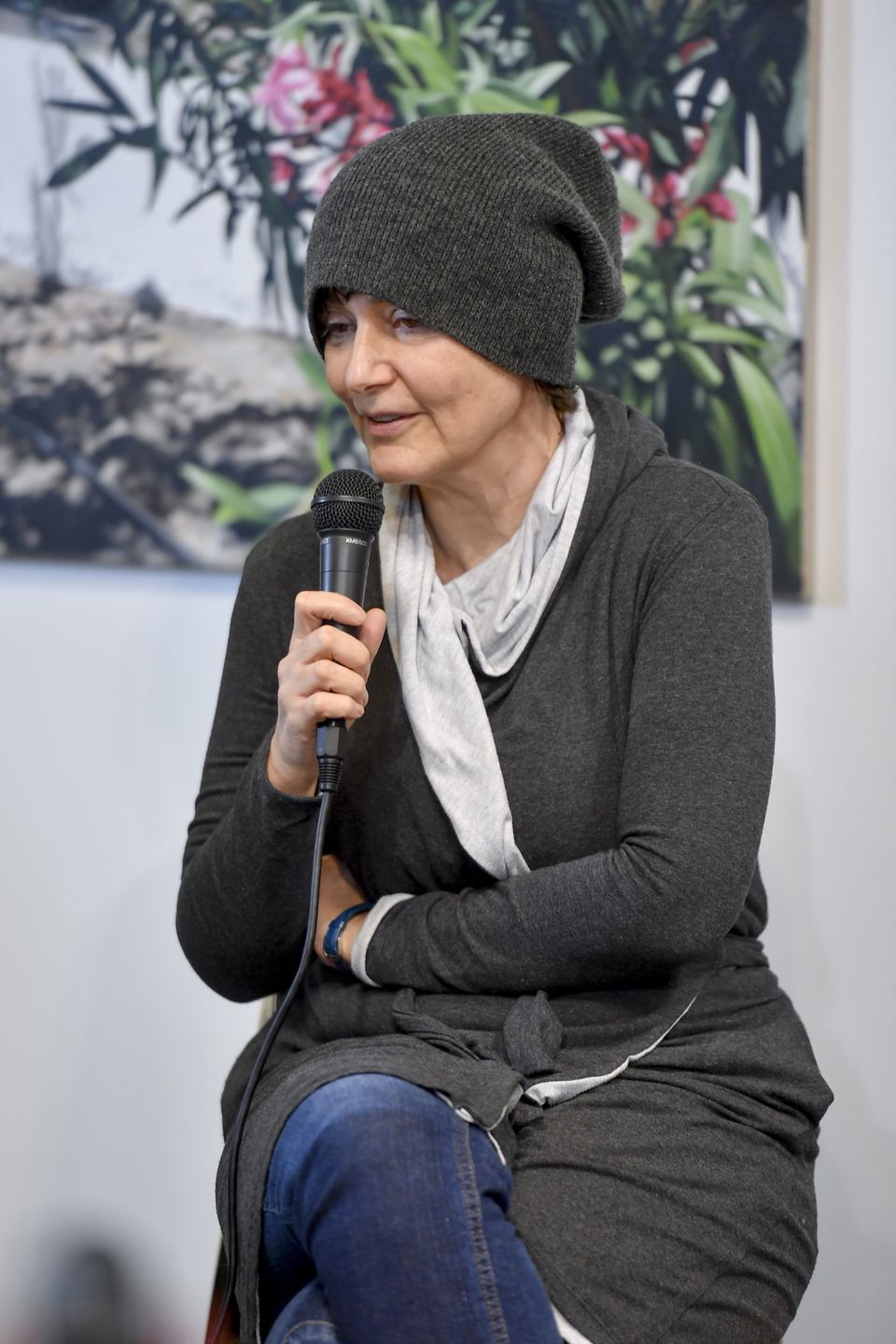 Kazimiera Szczuka na premierze książki "Lady Baba Jaga. Opowieść o Jadze Hupało" w marcu 2022 roku 