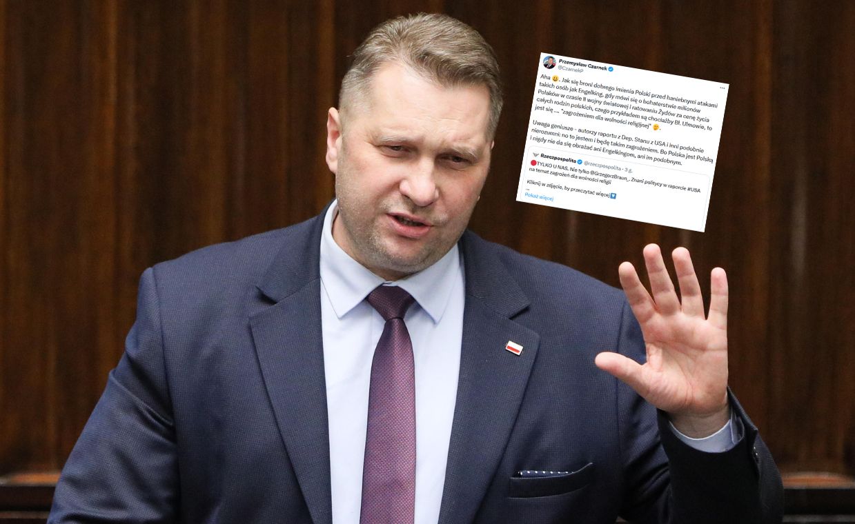 Oburzony Czarnek reaguje na raport Amerykanów. "Uwaga geniusze"