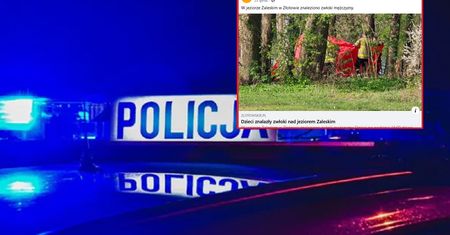 Szokujące odkrycie nad jeziorem. Dzieci znalazły zwłoki