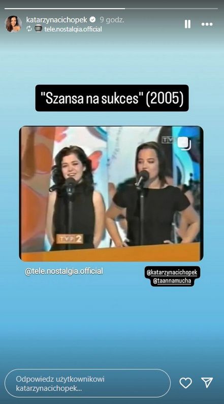Katarzyna Cichopek w "Szansie na sukces" w 2005 roku 