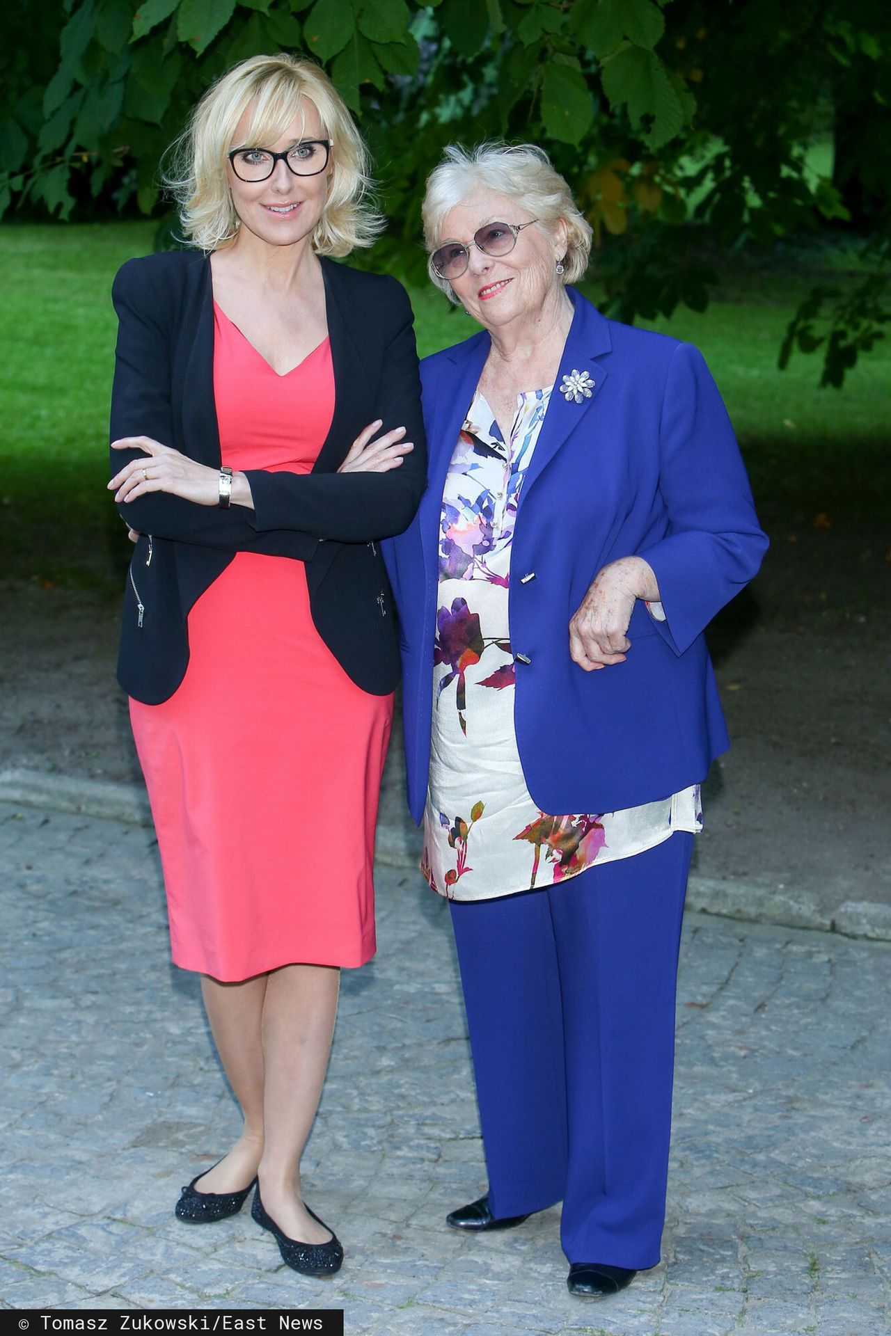 Adrianna Godlewska z córką Agatą Młynarską, rok 2014
