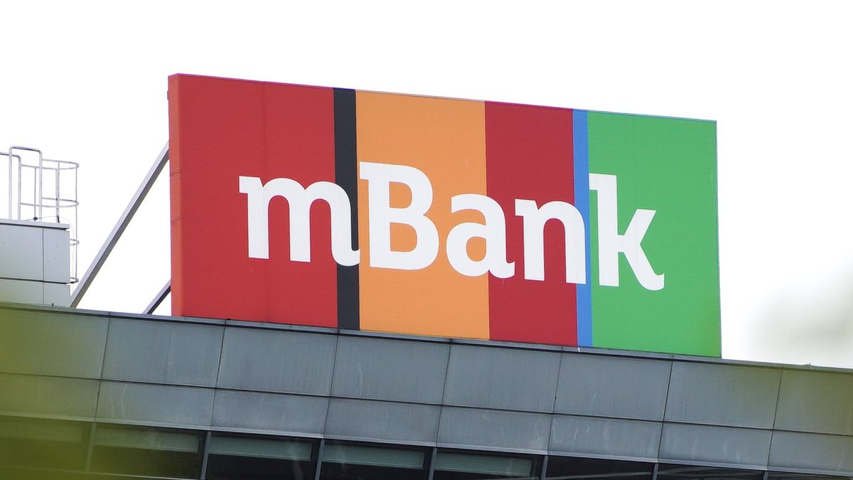 Daily Life In WarsawA sign with the logo of the Polish mBank is seen on August 7, 2019 in Warsaw, Poland. mBank is the fourth largest banking group in Poland with over 33 billion USD in assets. (Photo by Jaap Arriens/NurPhoto via Getty Images)NurPhotodaily life, mbank, money, urban