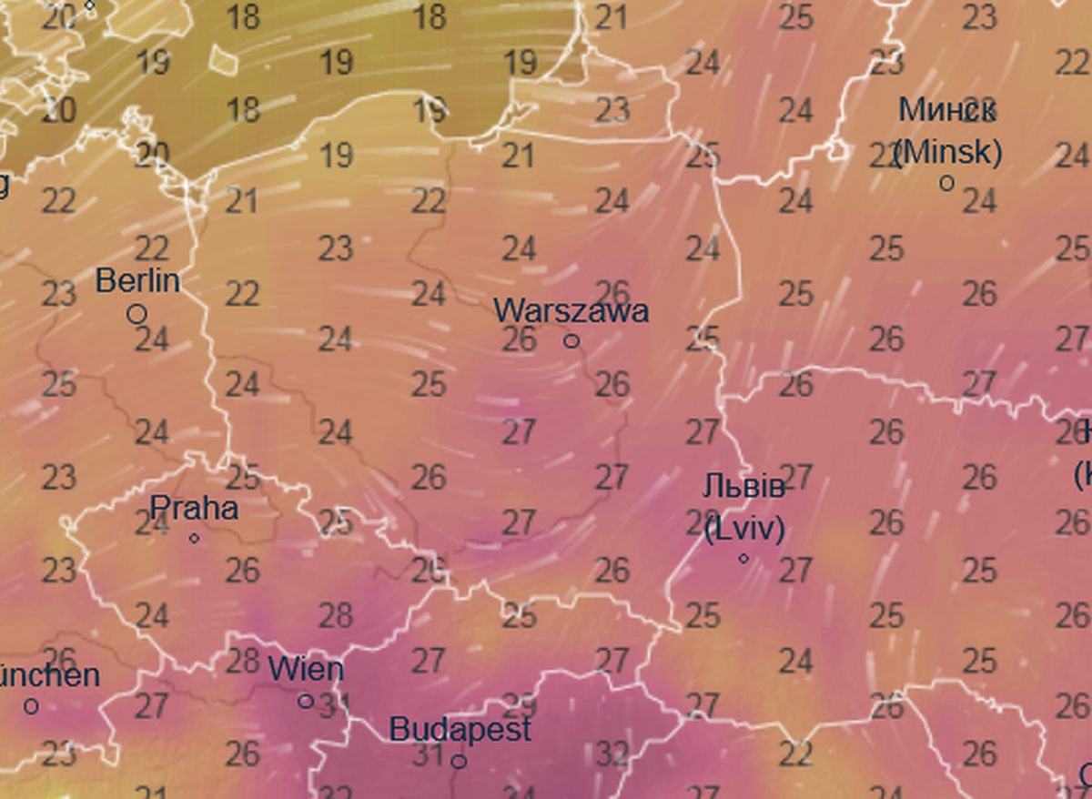 Pogoda na weekend. Wracają upały i burze, potem ochłodzenie 