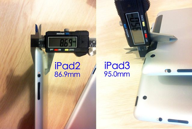 Porównanie grubości iPadów. Niebawem przekonamy się, czy było wiarygodne (Fot. 9to5mac.com)