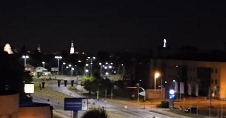 Niespokojna noc nad Zamościem. Relacja mieszkańców. "Jeden wielki gwizd"