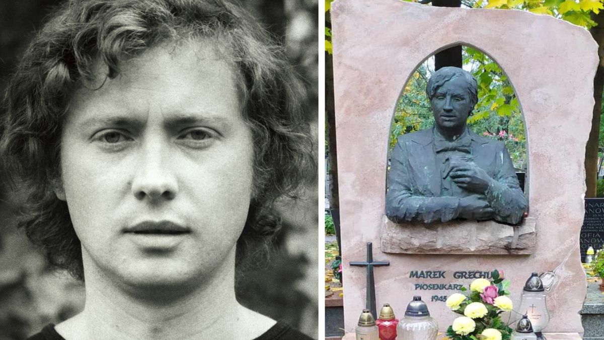 Pomnik przedstawia młodego artystę