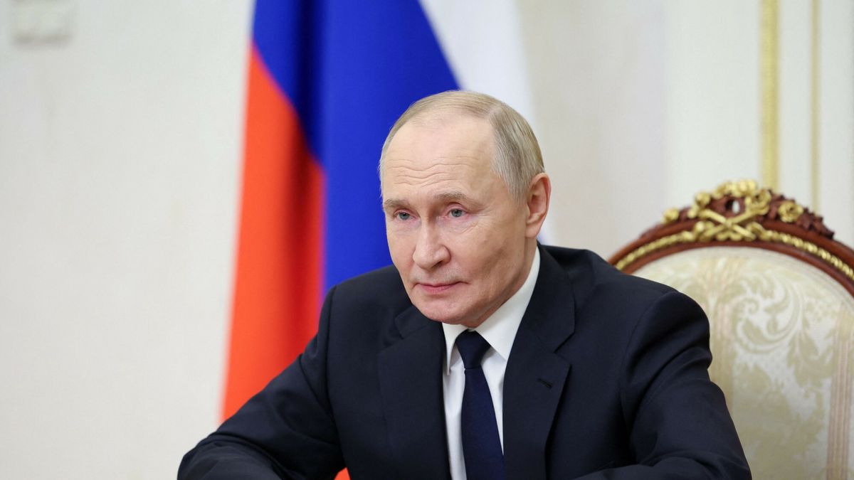 Temporary
In this pool photograph distributed by the Russian state agency Sputnik, Russia's President Vladimir Putin addresses the participants of the final stage of the 5th International Financial Security Olympics via video link in Moscow on September 29, 2025. (Photo by Alexander KAZAKOV / POOL / AFP)
ALEXANDER KAZAKOV