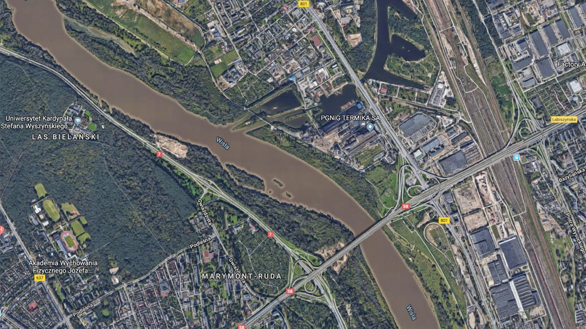 Warszawa. Awaria oczyszczalni. "Zrzut ścieków widoczny jest na zdjęciach satelitarnych" 1