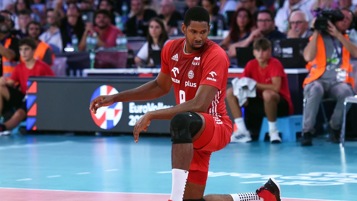 The player from Poland Wilfredo Leon Venero during the final match of the European Mens Volleyball Championship at the Sports Palace. Rome (Italy), September 16th, 2023 (Photo by Massimo Insabato/Archivio Massimo Insabato/Mondadori Portfolio via Getty Images)