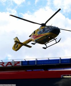Elektryk porażony prądem. Przyleciał śmigłowiec ratowniczy