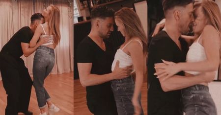 Agnieszka Kaczorowska i Marcin Rogacewicz prezentują namiętne ruchy na próbie: "Gdy inspiracja Dirty Dancing WJEDZIE ZA GRUBO" (WIDEO)