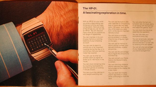 HP-01 — zegarek z zaawansowanym kalkulatorem z 1977 roku