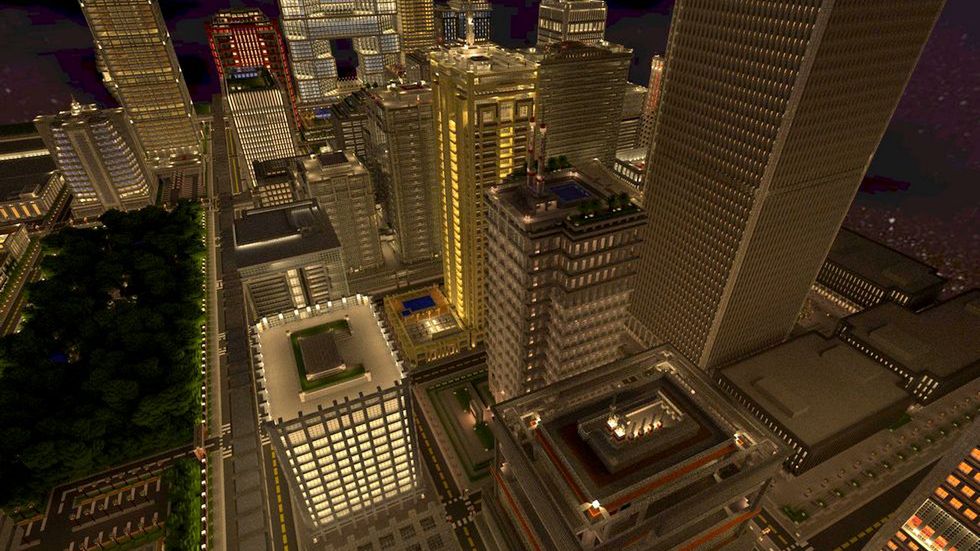 Przez dwa lata budował swoje miasto w Minecrafcie. Efekt robi ogromne wrażenie 1