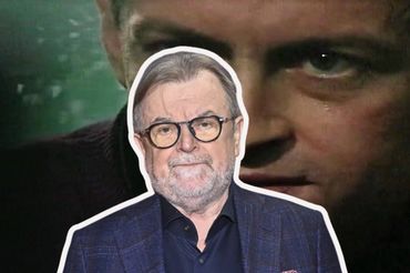 Edward Miszczak (fot. Jacek Kurnikowski/AKPA) na tle „Celi nr”