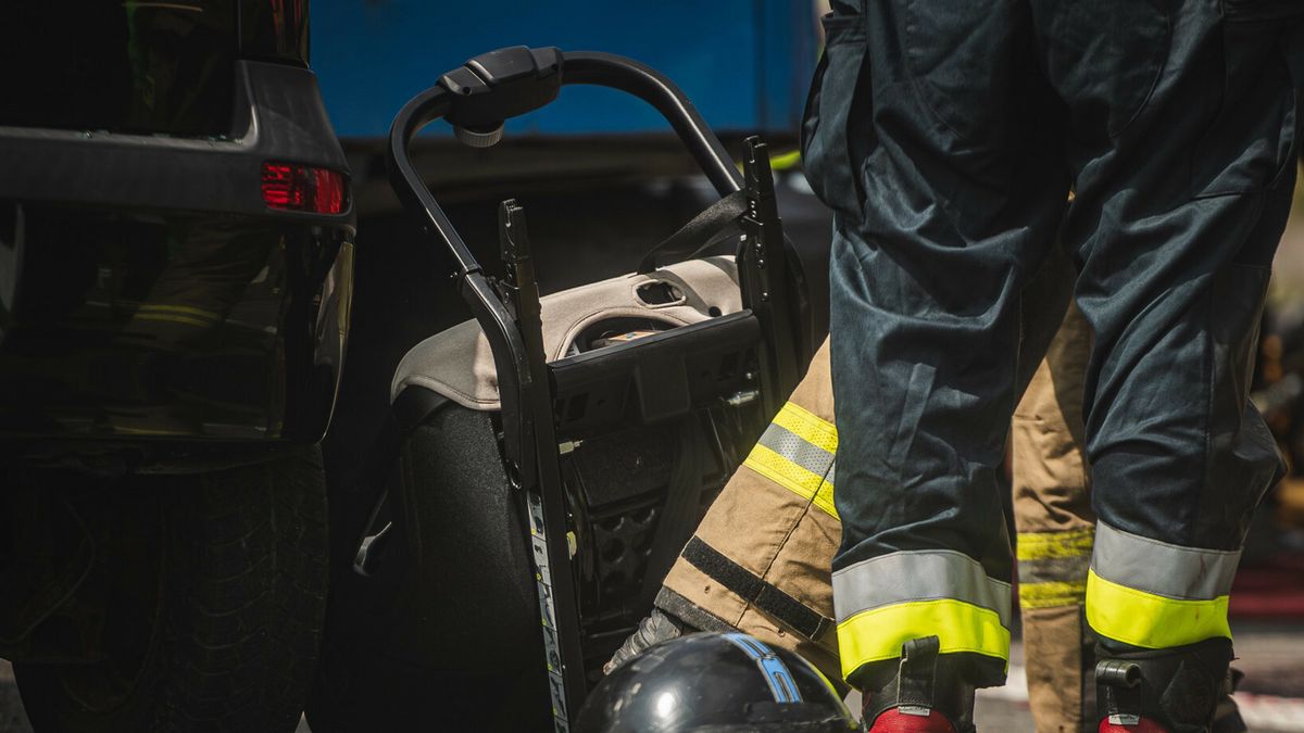 Budowa Obwodnicy Metropolii Trójmiejskiej09.06.2025 - Gdansk, Budowa Obwodnicy Metropolii Trojmiejskiej Zadanie 1 Mikoszewo. Prezentacja postepu budowy, plac budowy OMT Budowa drogi S7. Cwiczenia strazackie, straz pozarna. Inscenizacja wypadku drogowego, karambol na drodze szybkiego ruchu.  n/z Fot. Karol Makurat/REPORTERKarol Makurat/REPORTER