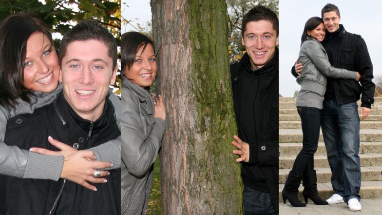 Anna i Robert Lewandowscy w 2008 roku