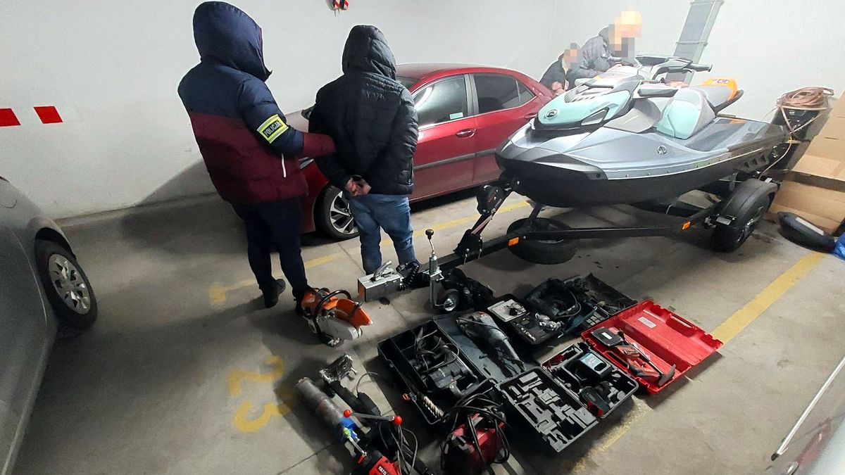 Złodziej wpadł, bo połakomił się na skuter wodny