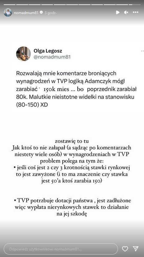 Olga Legosz reaguje na wysokość alimentów, jakie Michał Adamczyk płaci na córkę
