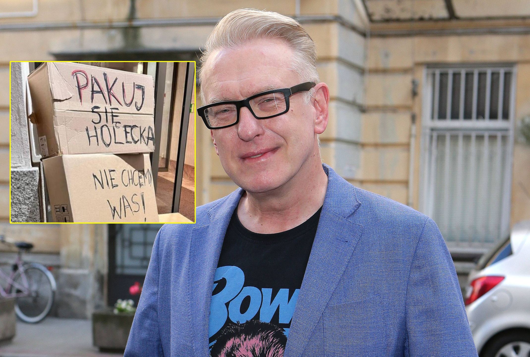 Mariusz Szczygieł uchwycił widok przed siedzibą TVP Info