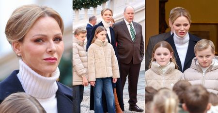 RZADKI WIDOK. Uśmiechnięta księżna Charlene wypełnia książęce obowiązki z mężem Albertem i dwójką bliźniaków (ZDJĘCIA)