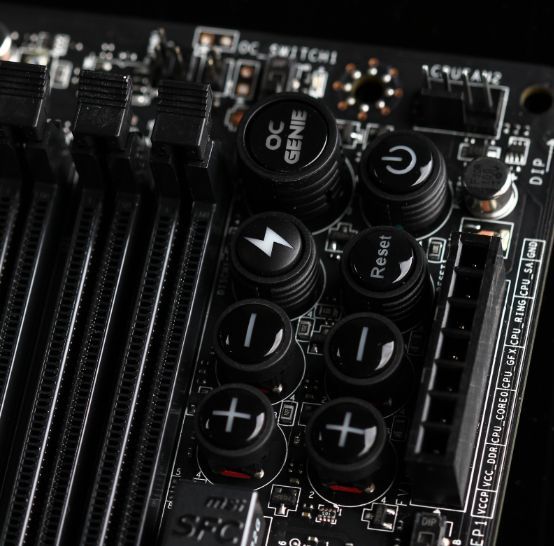 MSI Z87 XPower płyta główna panel podkręcania zdjęcie