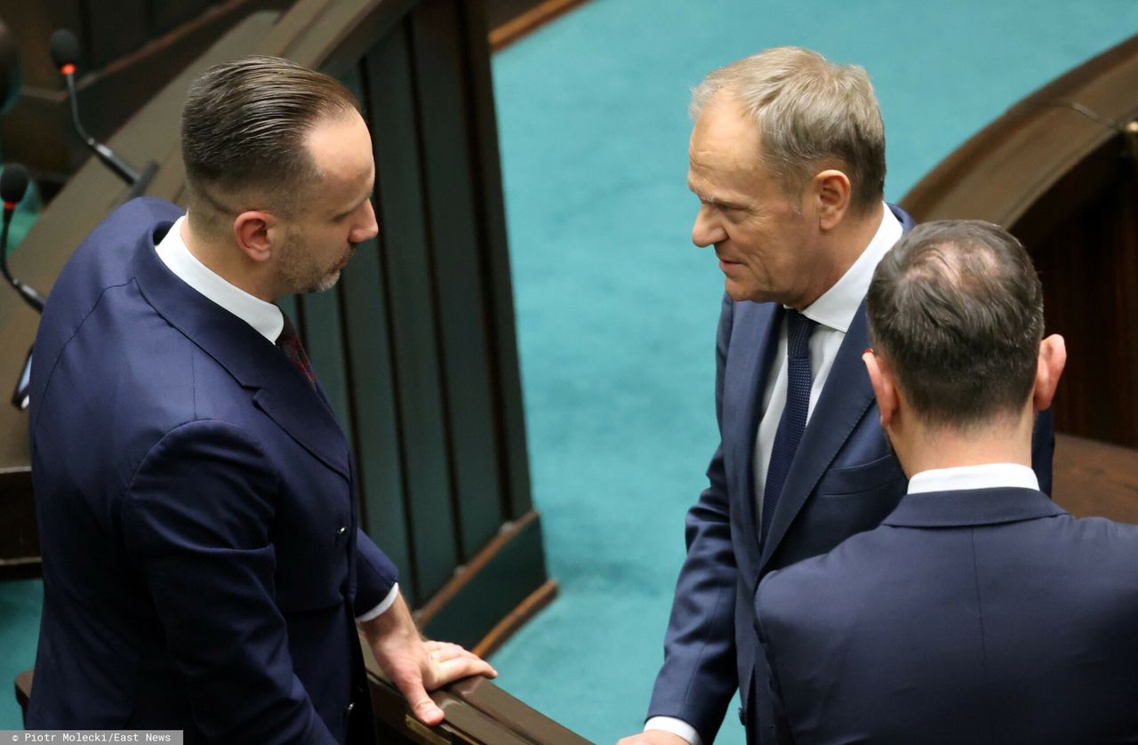 Janusz Kowalski i Donald Tusk 