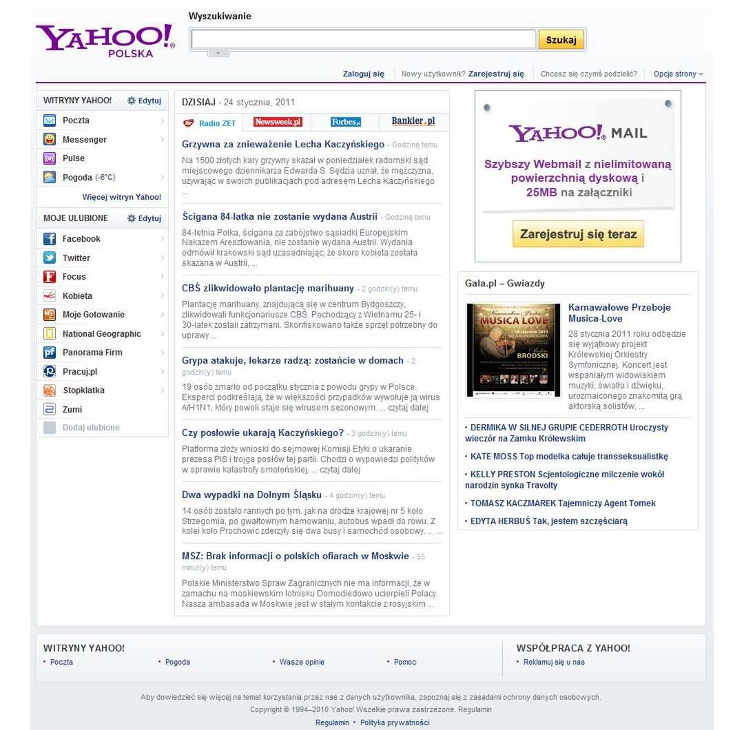 Ruszyła polska wersja Yahoo!. Jest kiepsko (na razie) [akt.] 2