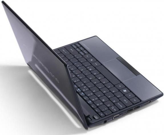 acer aspire one 522 - widok z tyłu i na klawiaturę