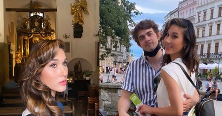 Pobożna influencerka Ida Nowakowska pozuje w krakowskim kościele. Potem reklamuje ubrania przy krawężniku... Sprytne?