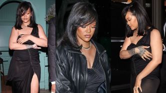 Powabna Rihanna i jej odsłonięte udo świętują 34. urodziny ASAP Rocky'ego w LA (ZDJĘCIA)