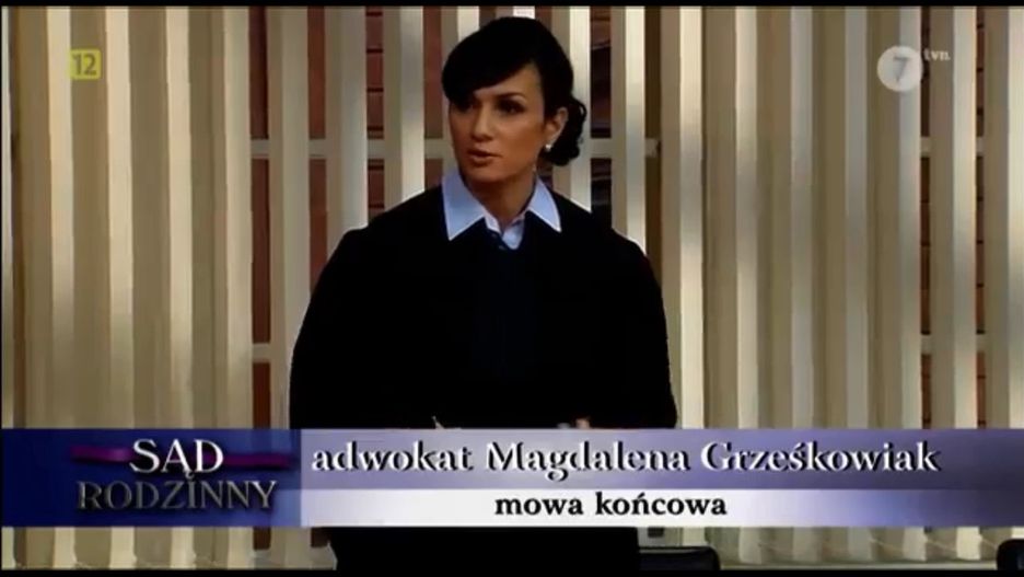 Magdalena Grześkowiak zaistniała w "Sądzie rodzinnym"