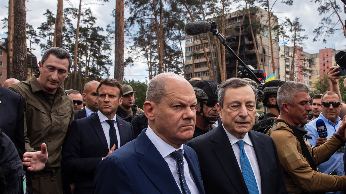 Emmanuel Macron, Olaf Scholz, Mario Draghi i Klaus Iohannis odwiedzili Ukrainę